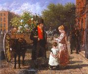 Agasse, Jacques-Laurent The Flower Seller oil painting